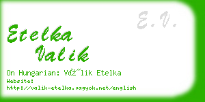 etelka valik business card